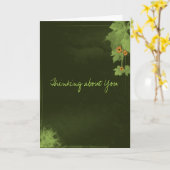 Carte Penser à toi (Fleur jaune)