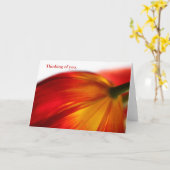 Carte Penser à toi (Fleur jaune)