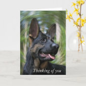 Carte Penser à toi (Fleur jaune)