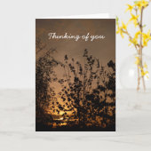 Carte Penser à toi | (Fleur jaune)