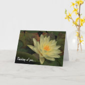 Carte Penser à toi (Fleur jaune)