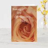 Carte Penser à toi à la fête des mères (Fleur jaune)