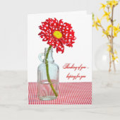 Carte Penser à toi Daisy (Fleur jaune)