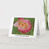 Carte Penser à toi rose Rose (Dos)