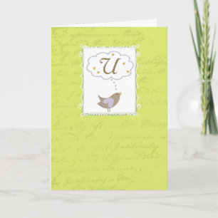 Carte Penser à "U" avec amour