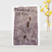 Carte Penser à vos prières (Fleur jaune)