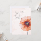 Carte Penser à votre anniversaire de sympathie (Devant/Arrière en situation)