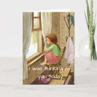 Carte Penser à votre carte, encouragement, sympathie
