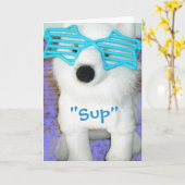 Carte Penser à votre Humour (Fleur jaune)