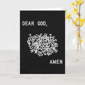 Carte Penser à votre prière sur le Felt Board (Fleur jaune)