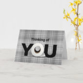 Carte penser à votre rouleau de papier toilette (Fleur jaune)