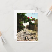 Carte "Penser à vous" (Devant/Arrière en situation)