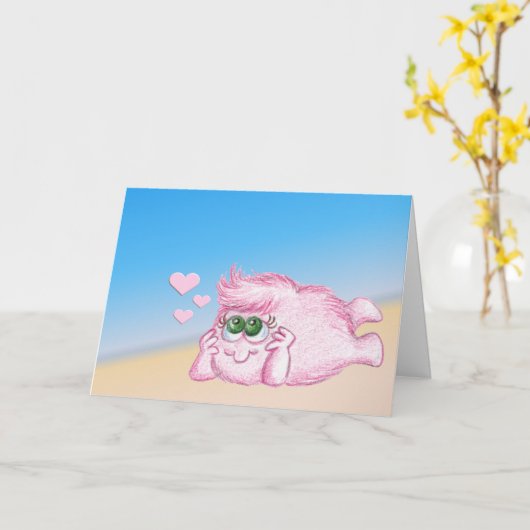 Carte Penser À Vous (Fleur jaune)