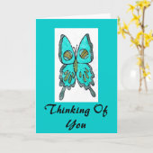 Carte Penser À Vous (Fleur jaune)