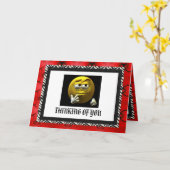 Carte Penser À Vous (Fleur jaune)