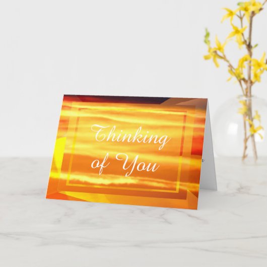 Carte Penser À Vous (Fleur jaune)