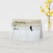 Carte Penser À Vous (Fleur jaune)