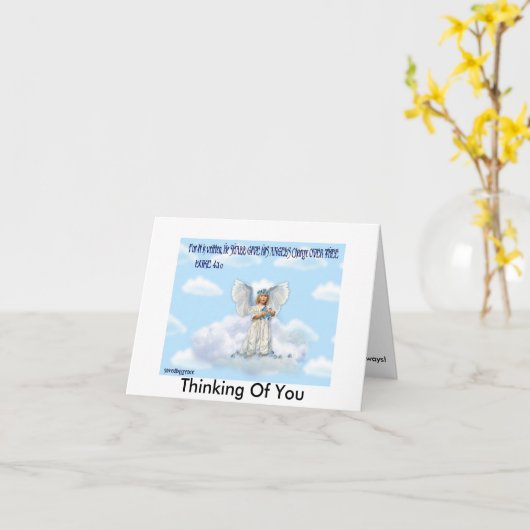 Carte Penser À Vous (Fleur jaune)