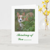 Carte Penser à vous ... (Fleur jaune)