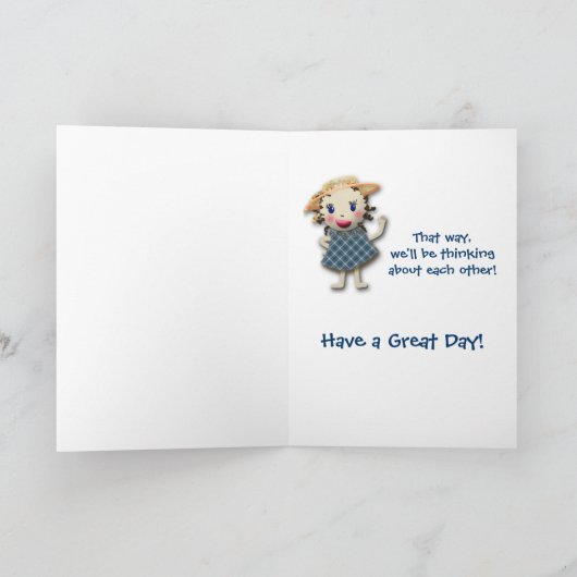 Carte Penser à vous - (Intérieur)