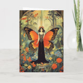 Carte Penser à vous - Art Nouveau (Dos)