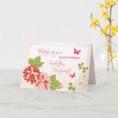 Carte Penser à vous Cancer Traitements de Radiation Flow (Fleur jaune)