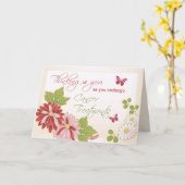Carte Penser à vous Cancer Traitements Fleurs (Fleur jaune)
