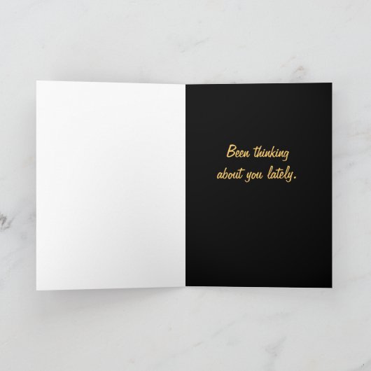 Carte Penser à vous cardent (Intérieur)