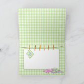 Carte Penser à vous - Carrés de courtepointe - Clothesli (Intérieur)