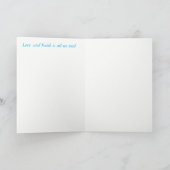 Carte Penser à vous /Carte de voeux (Intérieur)