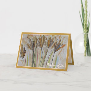 Carte Penser à vous - Champ de fleurs sauvages