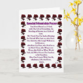 CARTE PENSER À * VOUS* COMME JE * TOUJOURS FAIRE* POÈME  (Fleur jaune)