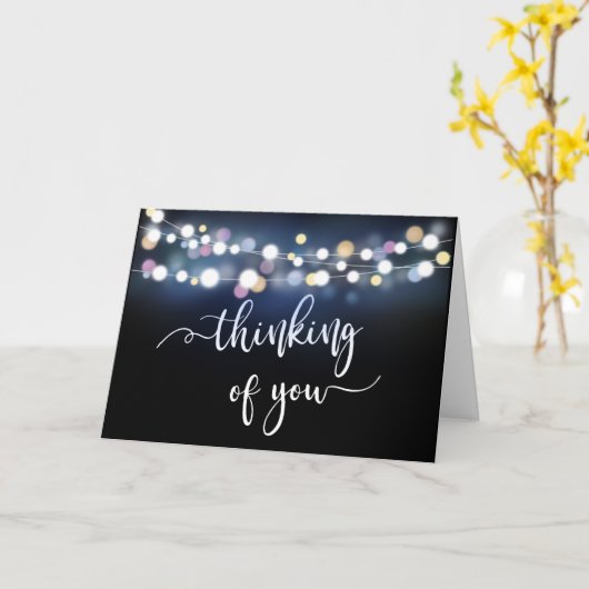 Carte penser à vous condoléances endeuillée perte aimée (Fleur jaune)