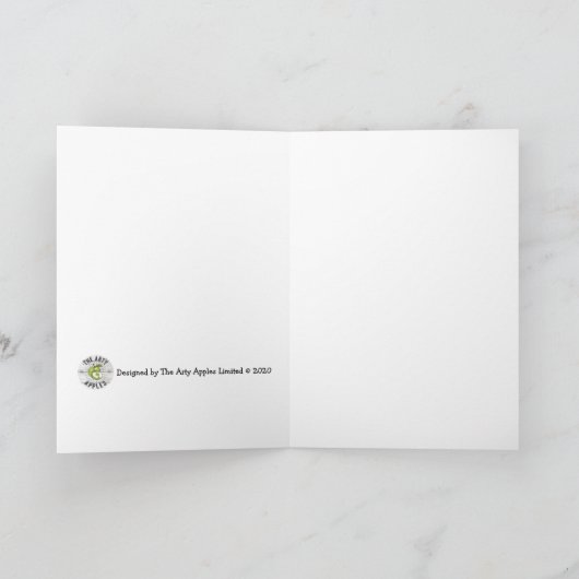 Carte penser à vous condoléances endeuillée perte aimée (Intérieur)