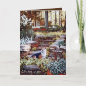 Carte Penser à vous Corgi (Devant)