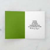 Carte Penser à vous Dandelion grandir dans un trottoir (Intérieur)