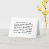 CARTE PENSER À VOUS EN CE MOMENT DIFFICILE (Fleur jaune)