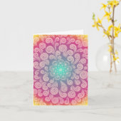 Carte Penser à vous et envoyer des prières, aussi - des (Fleur jaune)