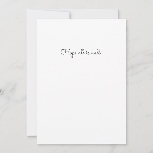 Carte Penser à vous Fleurs d'aquarelle dans un bocal (Dos)