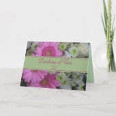 Carte Penser à vous Floral (Devant)