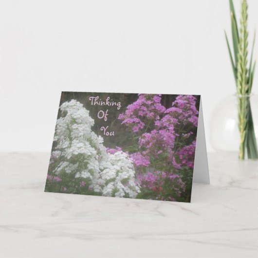 Carte Penser À Vous Floral (Devant)