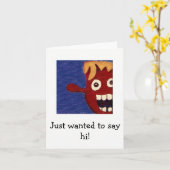 Carte Penser à vous - Juste Recherché de dire Salut (Fleur jaune)