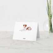 Carte Penser À Vous, Le Chien À Chien À Chien Espagnol (Dos)