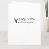 Carte Penser à vous le papillon Tortoiseshell de Milbert (Dos)