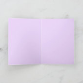 Carte Penser à vous, les fleurs de Clematis violets rose (Intérieur)