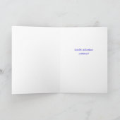 Carte Penser à vous lors de votre anniversaire (Intérieur)