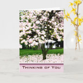 Carte Penser à vous Magnolia Tree Greeting Card (Fleur jaune)