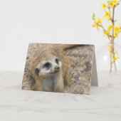 Carte Penser À Vous Meerkat (Fleur jaune)