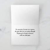 CARTE **PENSER À VOUS** MESSAGE DE SYMPATHIE (Intérieur)