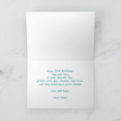 Carte Penser à vous mignon Teddy Bear 30e anniversaire (Intérieur)